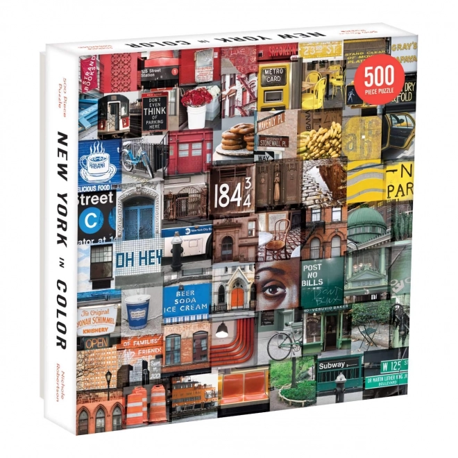Puzzle buntes New York 500 Teilig