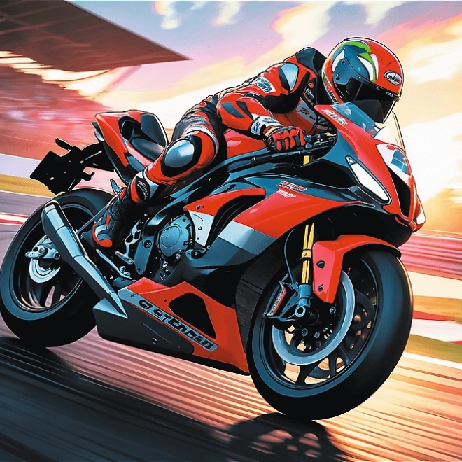 Trefl Puzzle Schneller Motorradfahrer 100 Teile