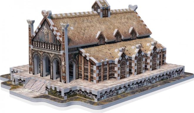3D-Puzzle Goldene Halle von Edoras aus Der Herr der Ringe 445 Teile