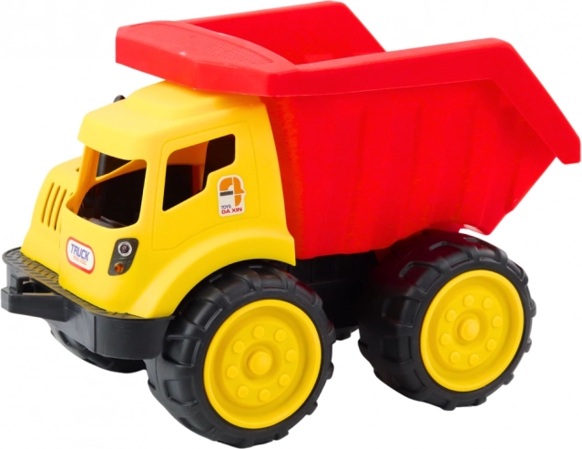 Großer Kindersandkipper - Baufahrzeug rot-gelb