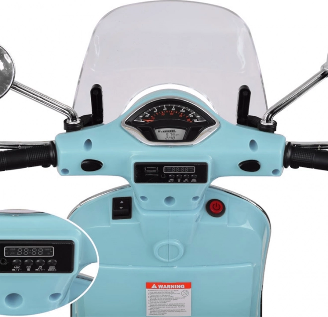 Elektrischer Roller Vespa GTS Super für Kinder – Grün