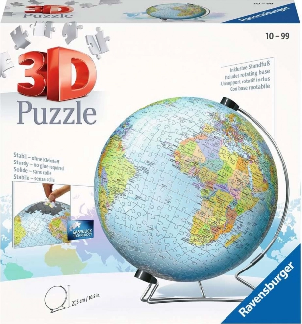 Puzzle 3D Kinderglobus - 540 Teile