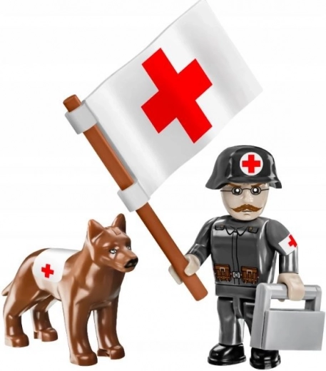 Sanitäter und Rettungshund