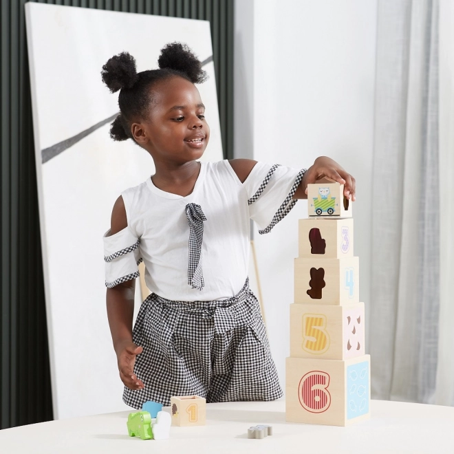Holz Stapelwürfel für Kinder