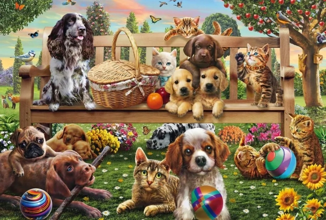 Garten-Picknick-Puzzle 200 Teile