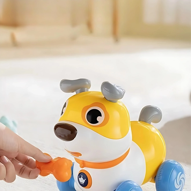 Interaktiver Hund WOOPIE 2-in-1 Schaltfläche bellend 360° für Kinder 6m+
