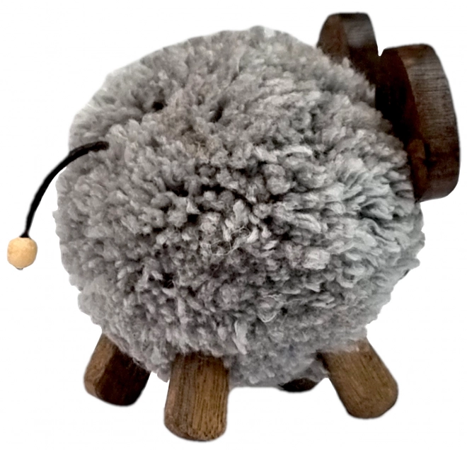 Holzfigur XL Pompon-Maus