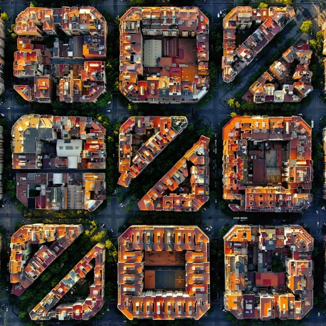 Wandkalender Barcelona 2026, 30 x 30 cm