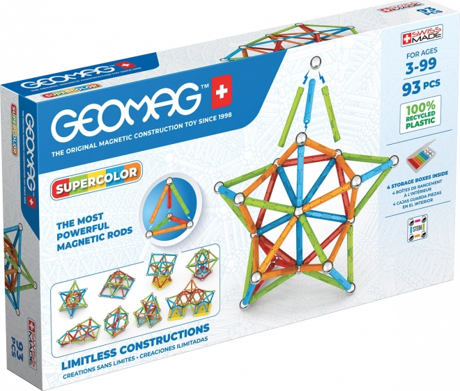 Geomag Supercolor Baukasten 93 Teile