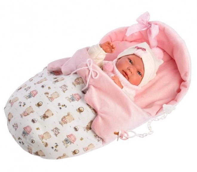 Llorens New Born Puppe - Realistisches Baby Mit Vinylkörper - 40 cm