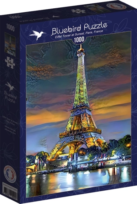 Puzzle Eiffelturm bei Sonnenuntergang