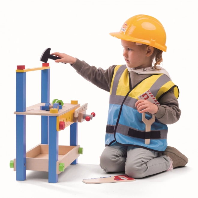 Bigjigs Toys Bauarbeiter Kostüm für Kinder