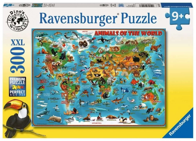 Ravensburger Puzzle Tiere der Welt XXL 300 Teile