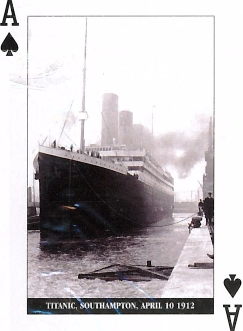 Spielkarten mit Titanic-Motiv