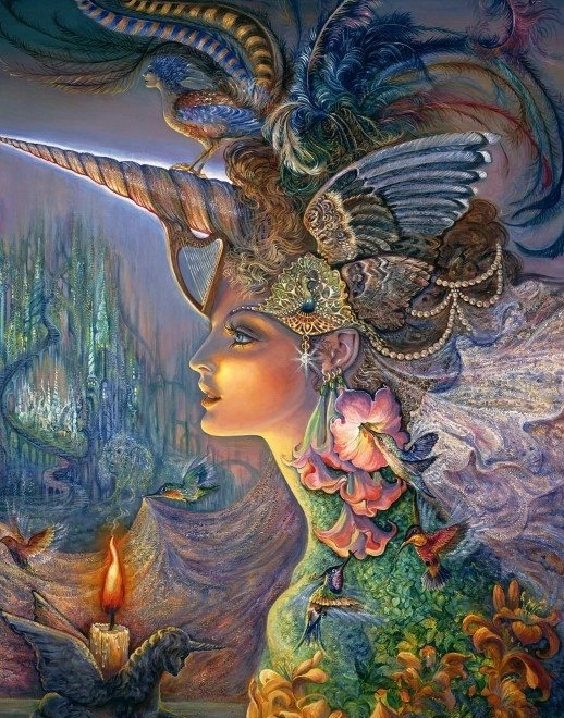Grafika Puzzle Meine Dame Einhorn 1000 Teile