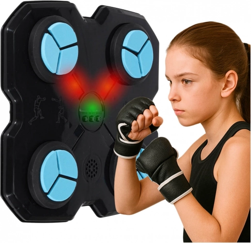 Wandmontiertes Trainings-Boxziel mit LED, Bluetooth und USB‑C