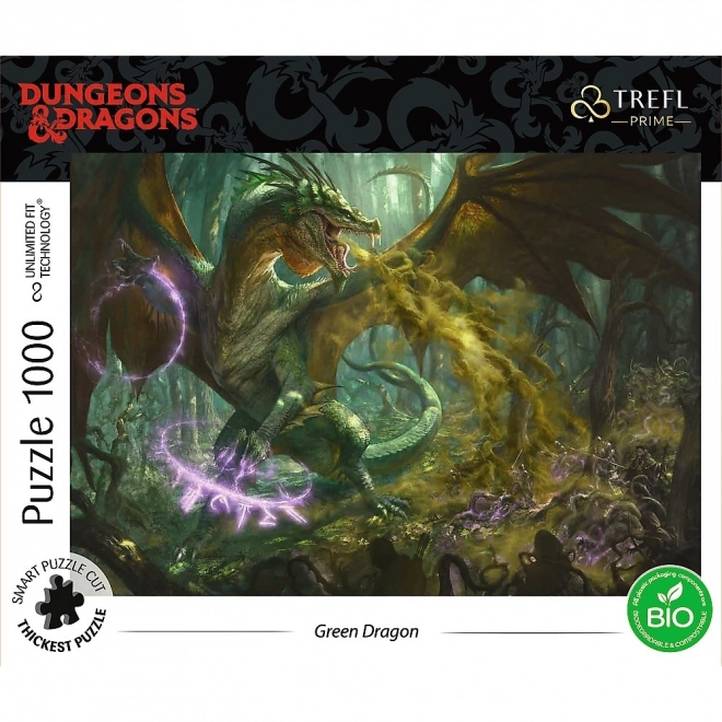 Trefl Puzzle Dungeons & Dragons: Grüner Drache 1000 Teile