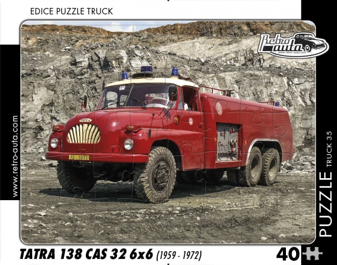 Retro-Lastwagen Puzzle Tatra 138