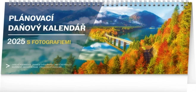 Notique Tischkalender Planungssteuer mit Fotos 2025