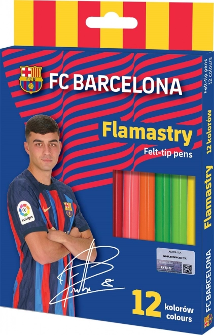 Filzstifte ASTRA FC Barcelona, 12 Farben (Mix)