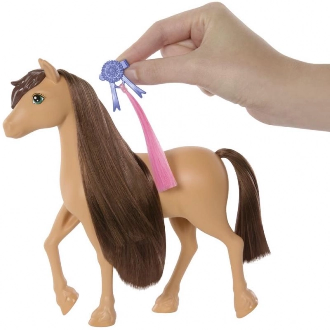 Barbie Pferd Pepper mit braunen Haaren zum Stylen