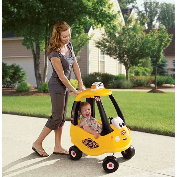 Schieber Auto Cozy Coupe Schwarzes Taxi – Gelb