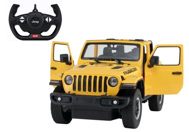 Auto R/C Jeep Wrangler Rubicon 1:14 Rastar – Gelb