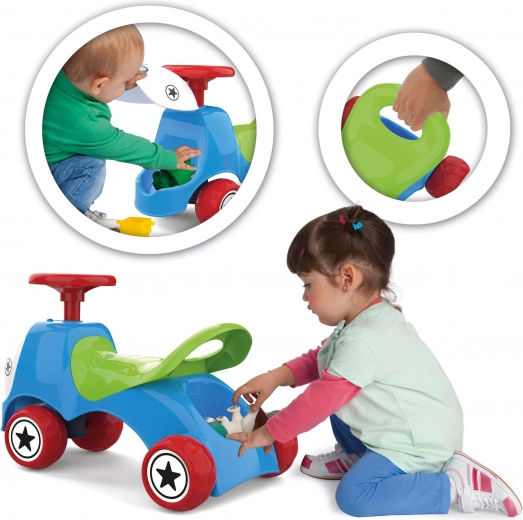 Praktischer Stauraum unter dem Sitz