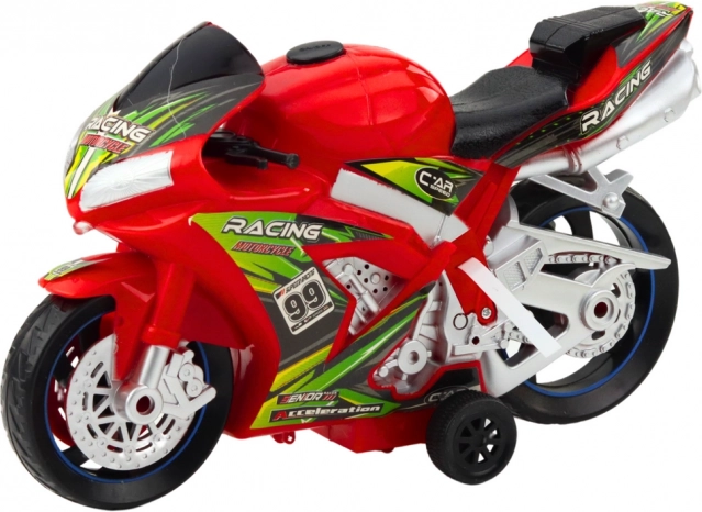 Rennmotorrad Spielzeug mit Licht- und Toneffekten rot