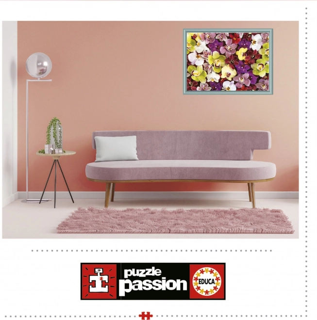 Educa Puzzle Orchideen Collage 1000 Teile