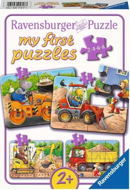 Meine Erste Puzzle Tiere Auf Der Baustelle