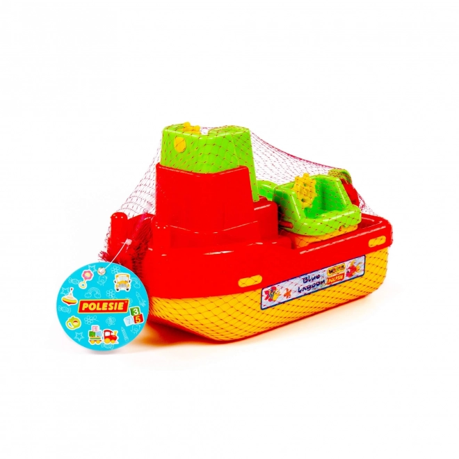 Schlepper + Boot – Grün