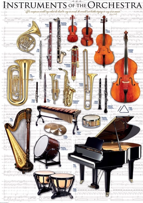 Musikinstrumente Orchester Puzzle 1000 Teile