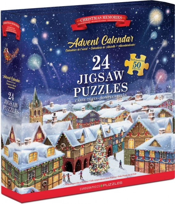 Adventskalender Puzzle: Weihnachtsmomente 24x50 Teile