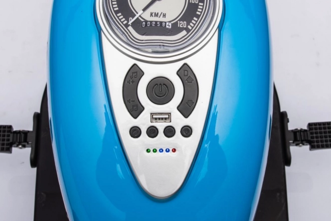 Kinder-Dreirad mit Akku blau 24V