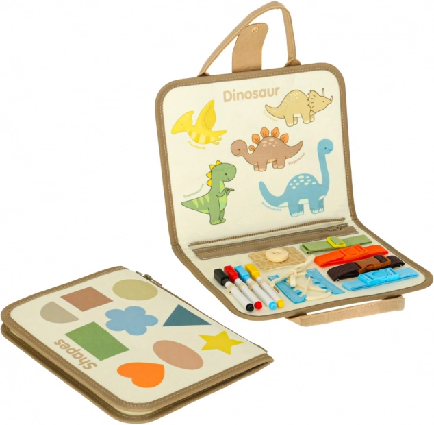Montessori Sensorik-Koffer mit Dinosauriern