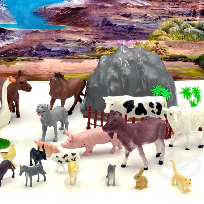 Woopie Tierfiguren Bauernhof Set 34-teilig