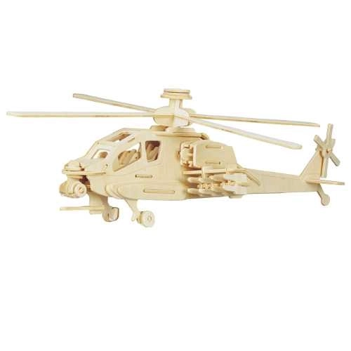 3D Holzpuzzle Apache Helikopter