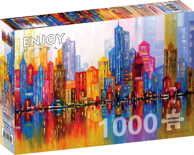 Puzzle Regenbogenstadt 1000 Teile