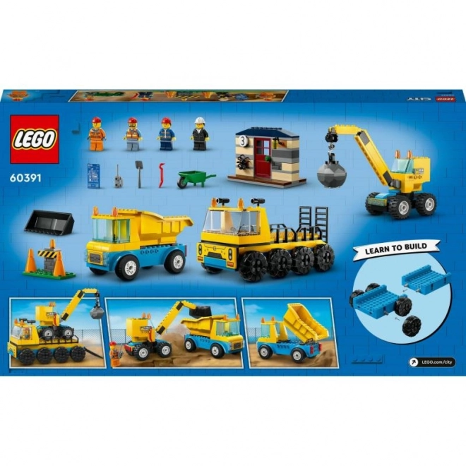 Lego Stadt Abrisskran und LKW-Set