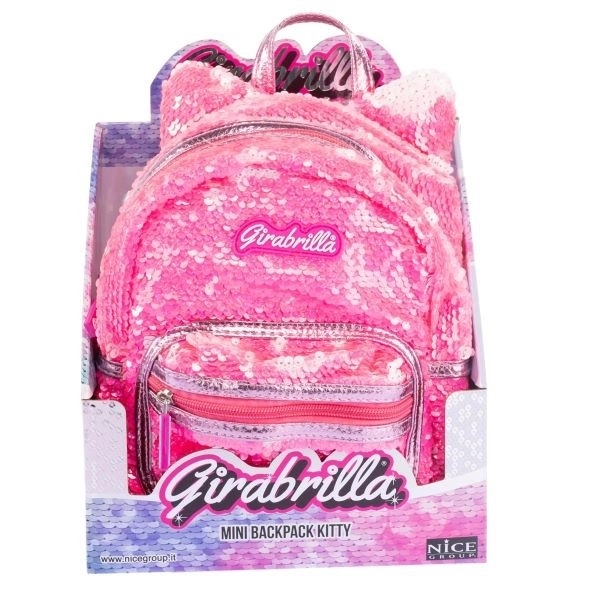 Pinke Girabrilla Rucksack Katze