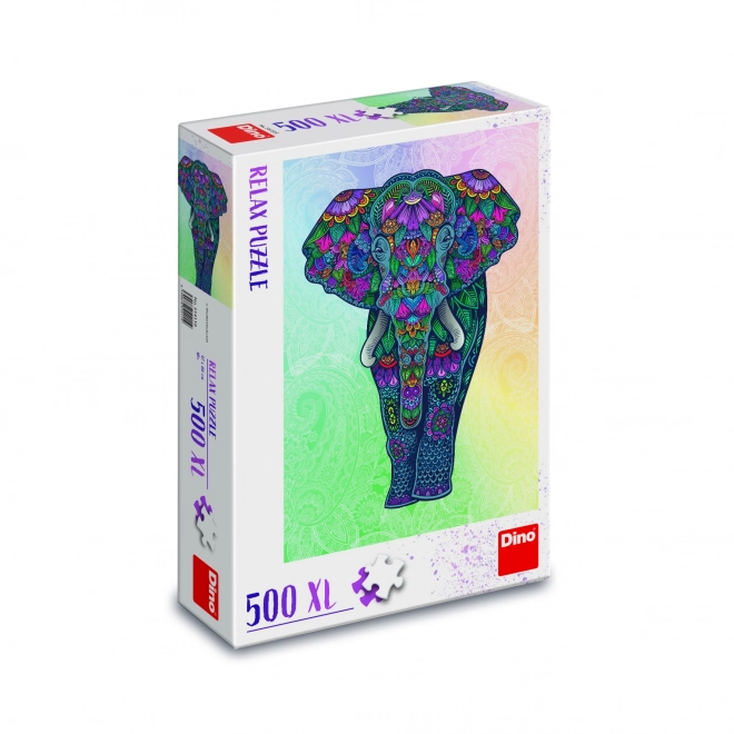 Dino Entspannungs-Puzzle Elefant XL 500 Teile