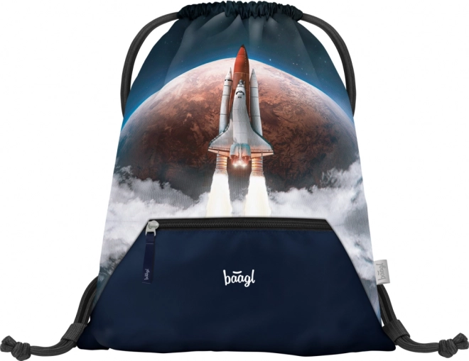 Baagl Schulset Shelly Space Shuttle: Rucksack, Federmäppchen, Turnbeutel