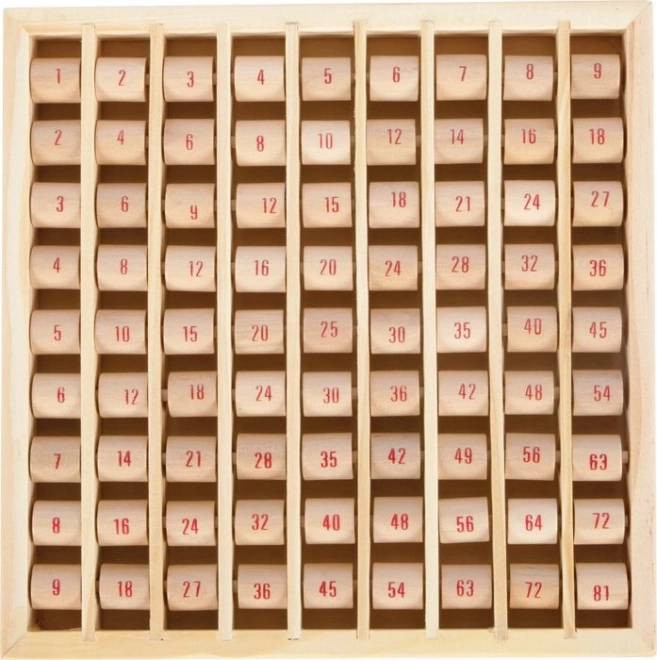 Holz-Multiplikationstablett