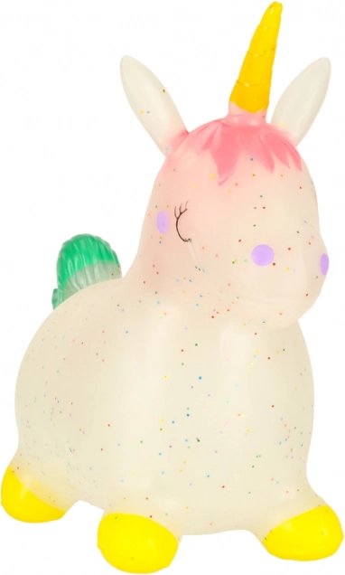Springendes Spielzeug für Kinder mit Pumpe - Gummieinhorn