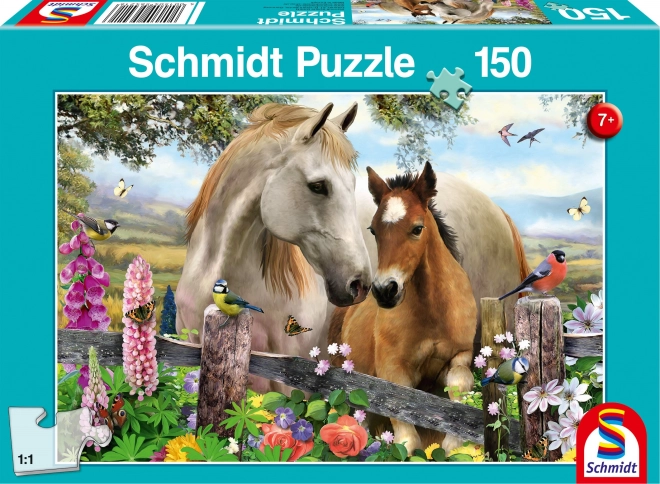Puzzle Stute und Fohlen 150 Teile