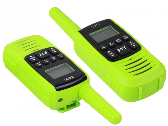 Grüne Walkie-Talkies mit 3 km Reichweite