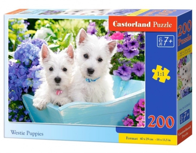 Puzzle 200 Teile Westie Welpen