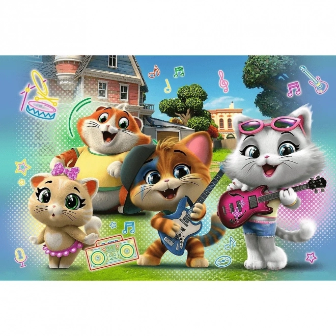 Doppelseitiges Puzzle 44 Cats SUPER MAXI 24 Teile