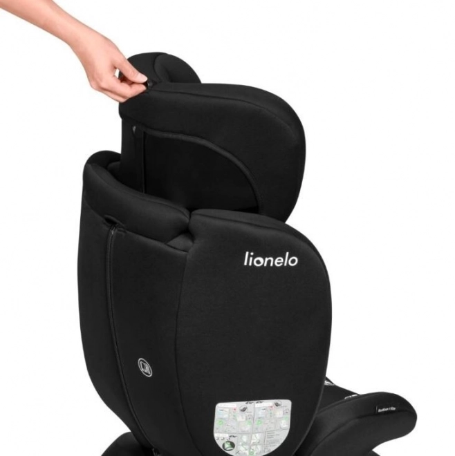 Rotierbarer Kindersitz Lionelo Bastiaan i-Size 40-150 cm, Schwarz Grau – Schwarz grau